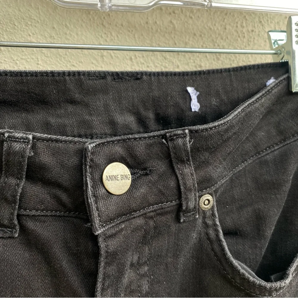 Anine Bing black  Distressed Women's Jeans size 24 - Picture 3 of 8